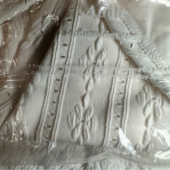 Andie Size M Coconut White Embroidered The 90s High Waisted Bikini Bottom Resort - Picture 5 of 7